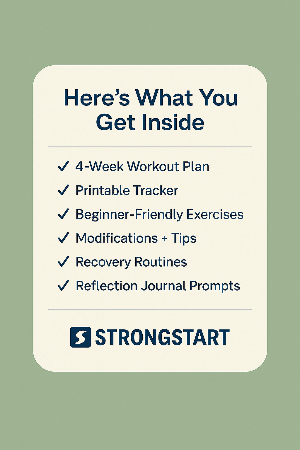 StrongStart: 28-Day Home Fitness Jumpstart